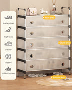 Dustproof Shoe Rack Organizer – 4 to 7 Layer Waterproof Stand for Home