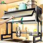 Over The Sink Cabinet Rack – Multi-Functional Kitchen Storage Organizer