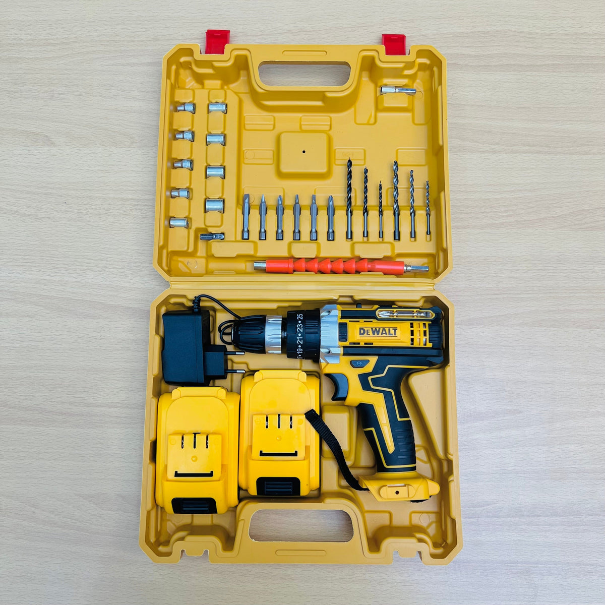 30-Piece Cordless Drill Set – Complete DIY Power Tool Kit