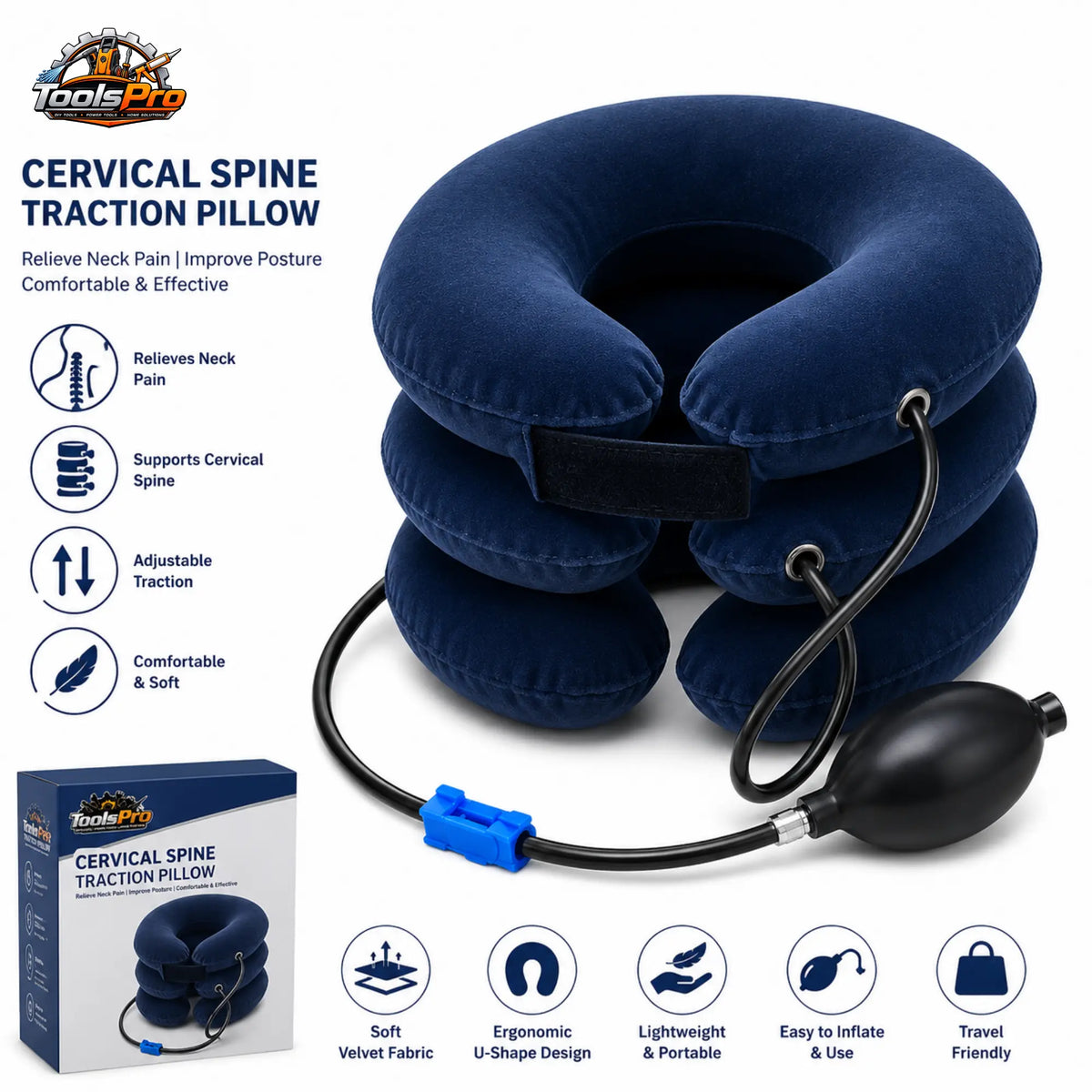 Cervical Spine Traction Neck Pillow