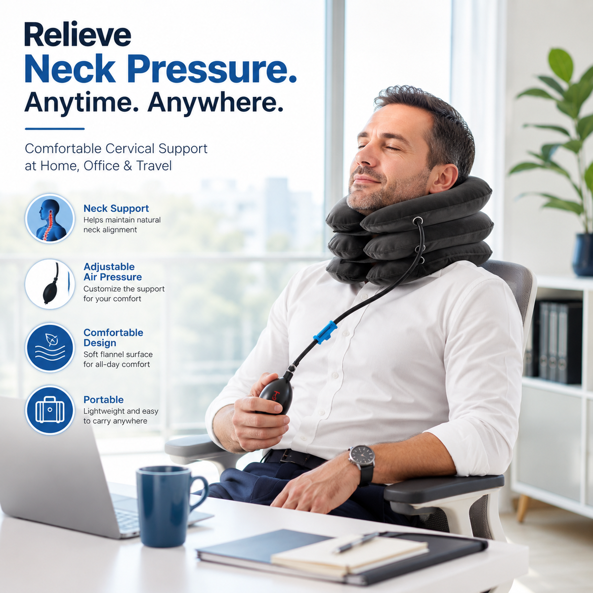 Cervical Spine Traction Neck Pillow