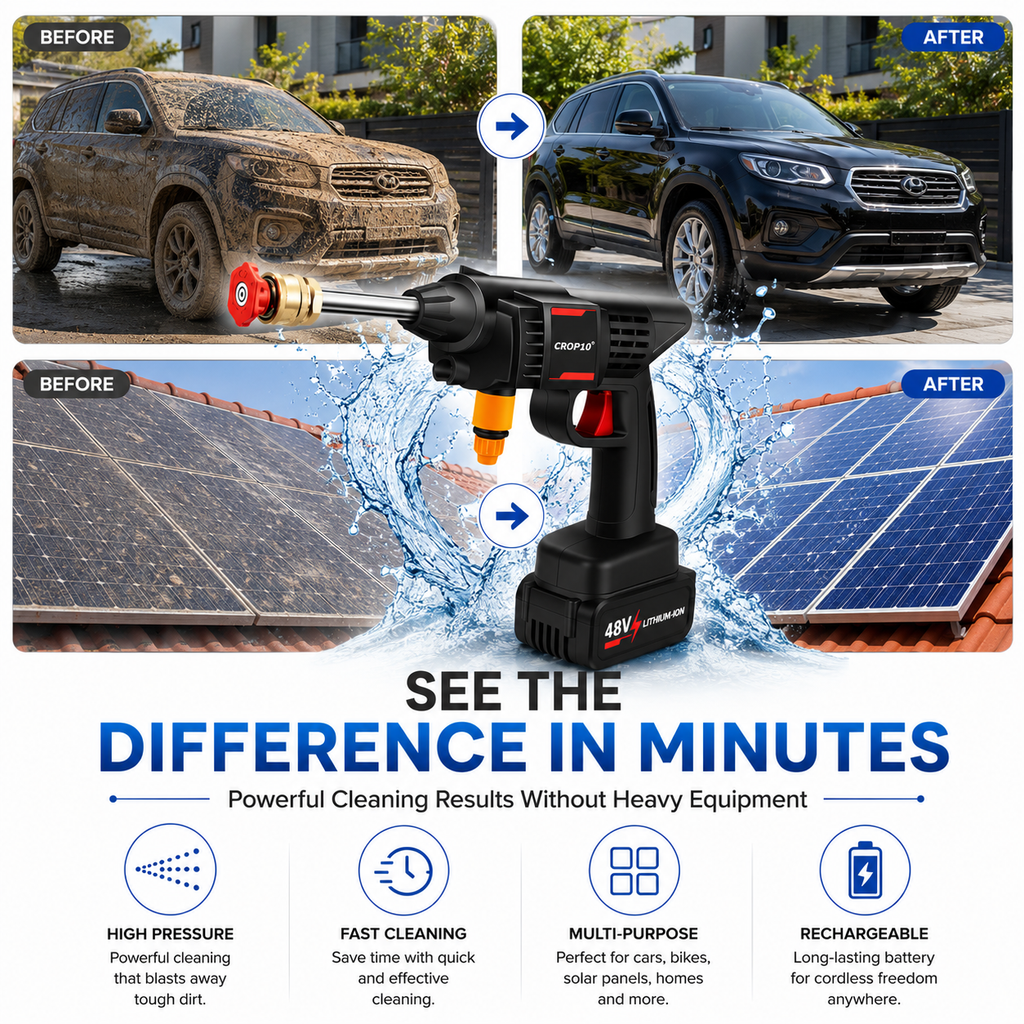Portable Powerful Cordless High Pressure Washer
