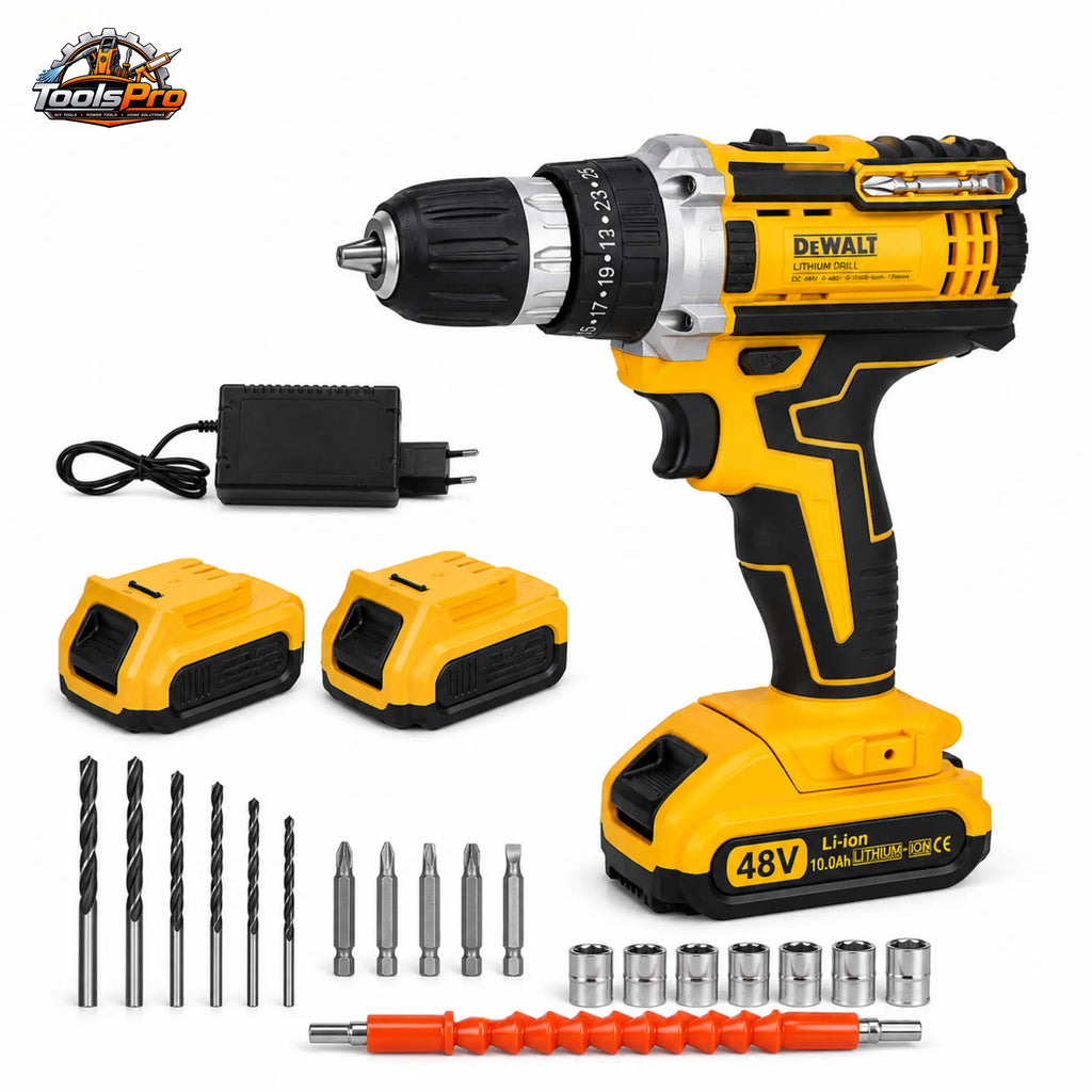 30-Piece Cordless Drill Set – Complete DIY Power Tool Kit