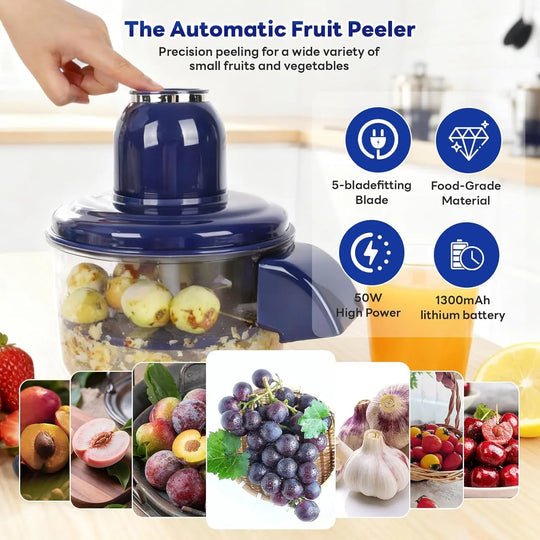 Automatic Rechargeable Fruit & Vegetable Peeler Machine – Smart Kitchen Tool